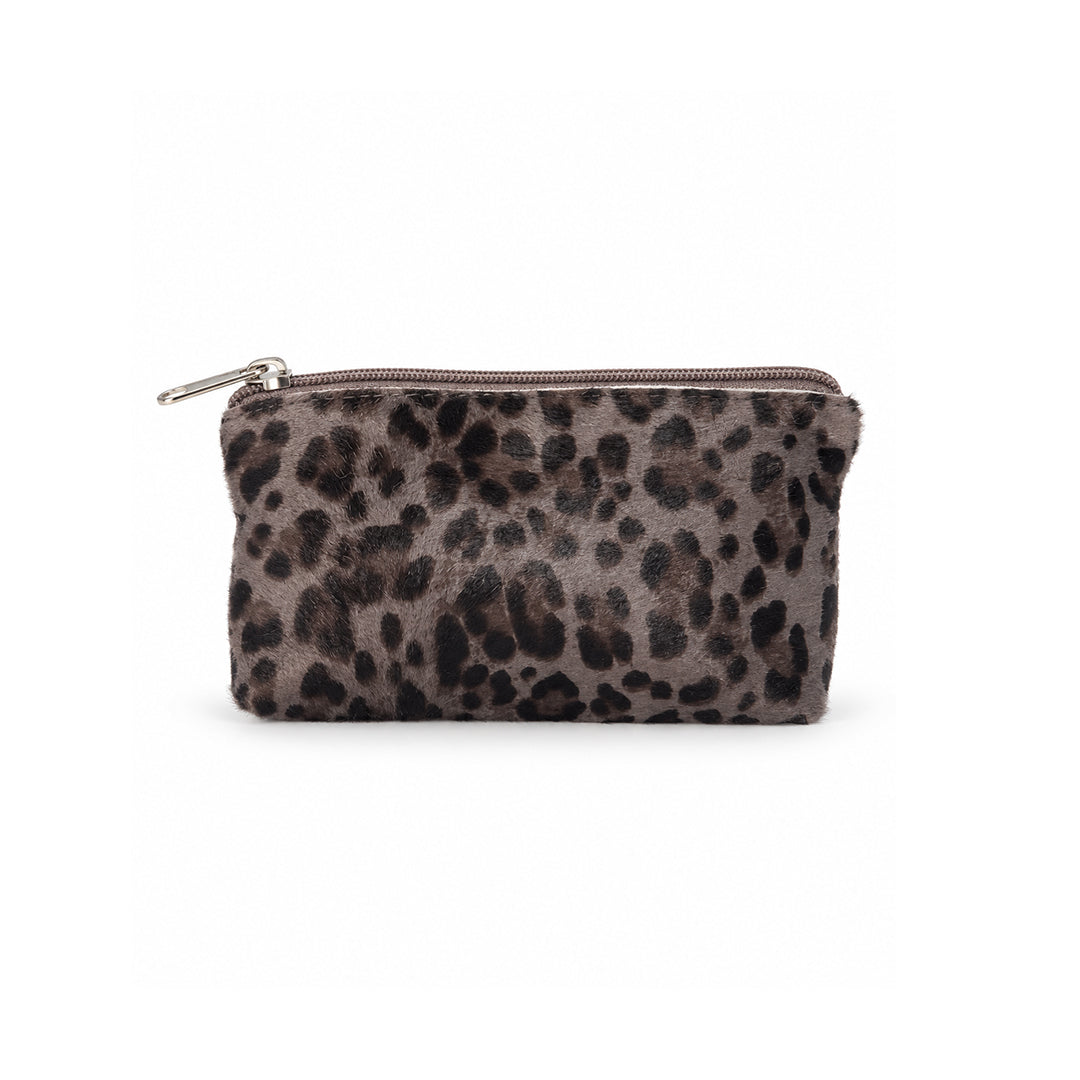 CAVALLO ZIP POUCH LEOPARD PRINT TAUPE