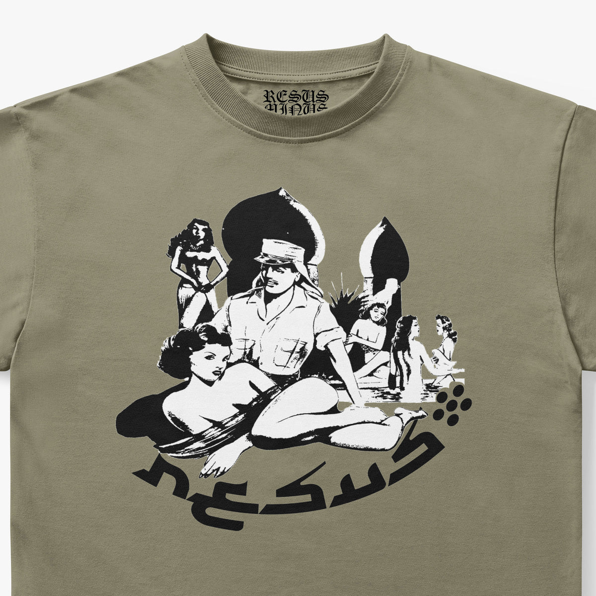 HAREM T-SHIRT DUST OLIVE