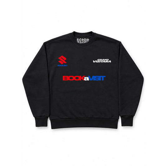 BOOK A VISIT SWEATSHIRT BLACK