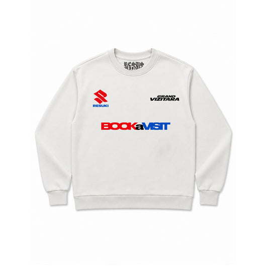 BOOK A VISIT SWEATSHIRT BONE