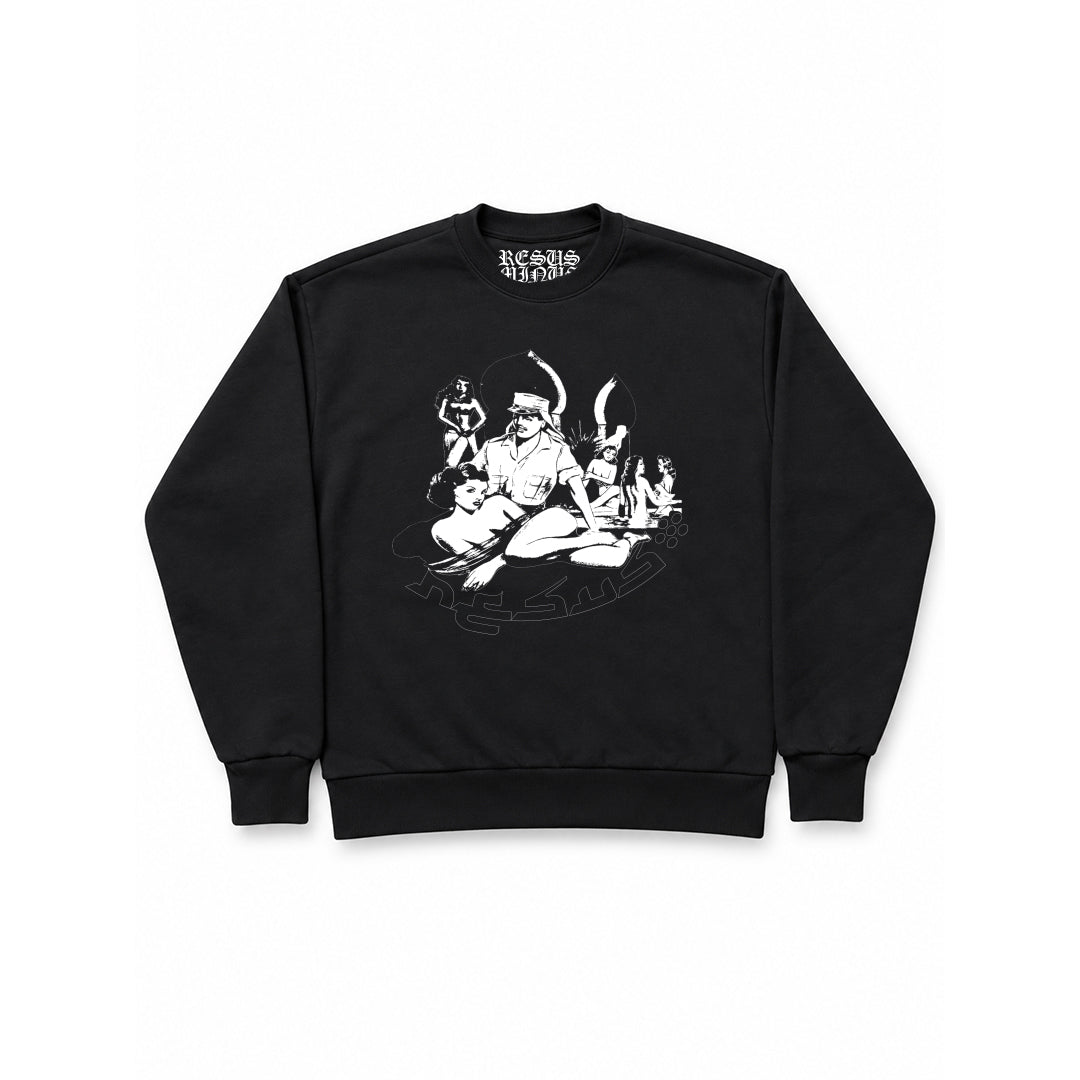 HAREM SWEATSHIRT BLACK