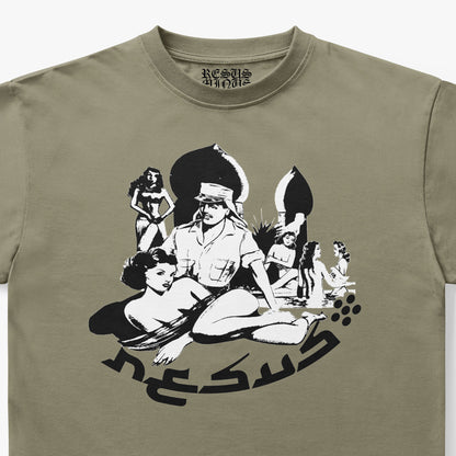 HAREM T-SHIRT DUST OLIVE