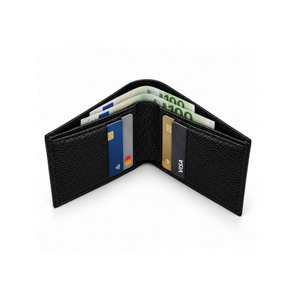 LOWKEY BIFOLD WALLET PEBBLED BLACK
