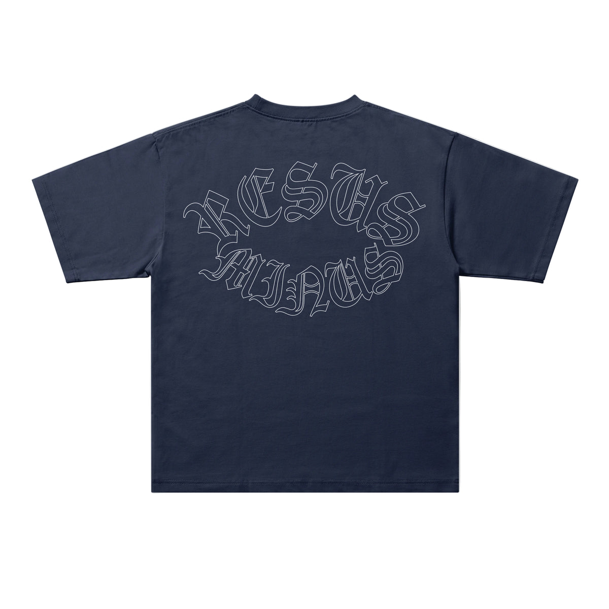 Black polo shirt with multiple brand logos on a white background