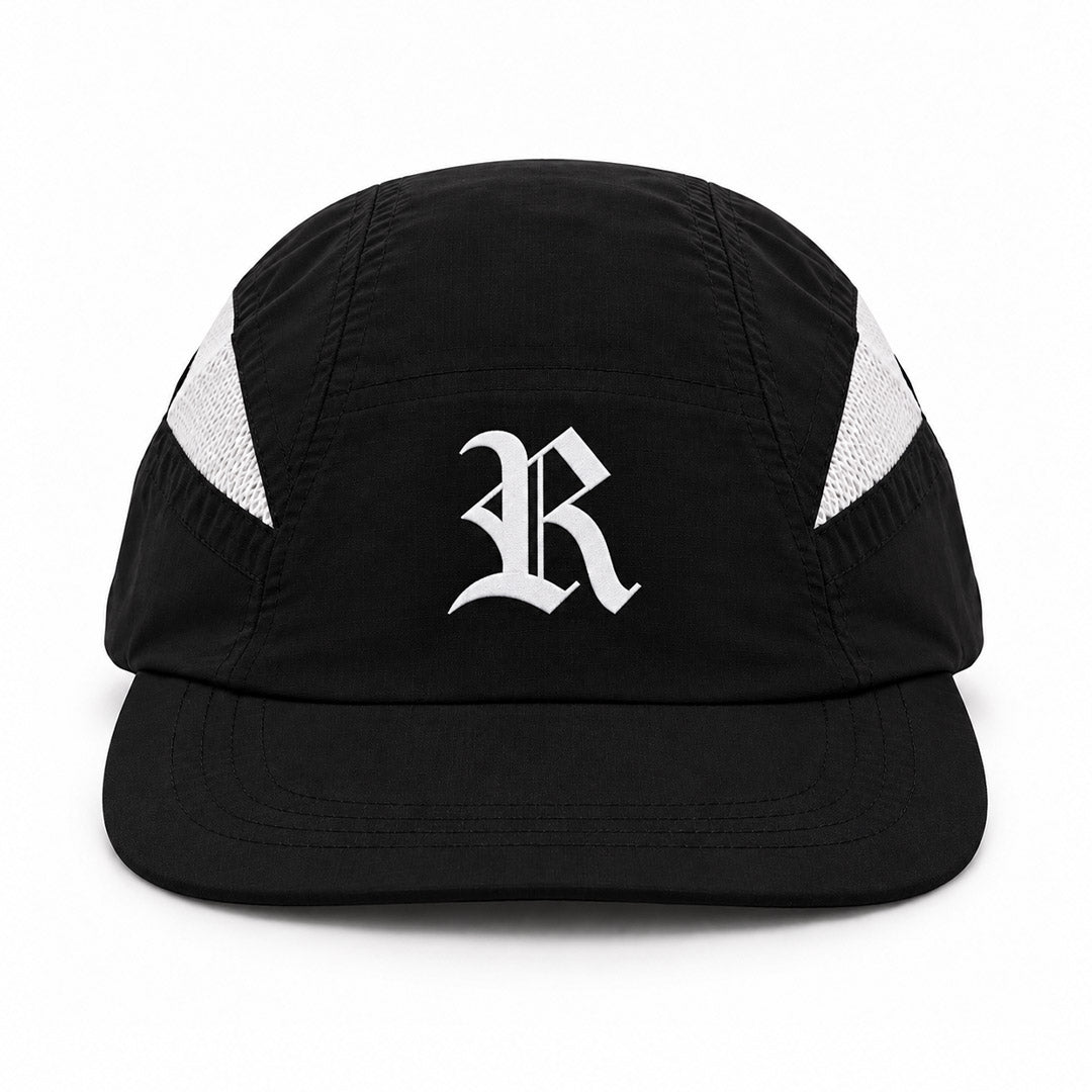 R 5-PANEL HAT BLACK