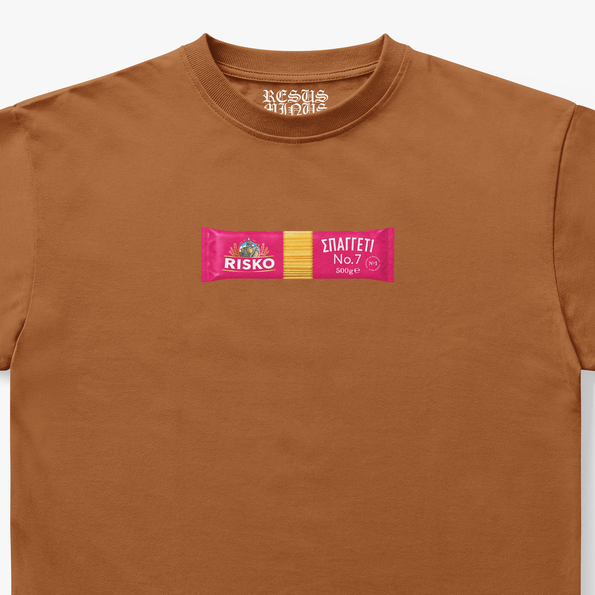 RISKO T-SHIRT LIGHT BROWN