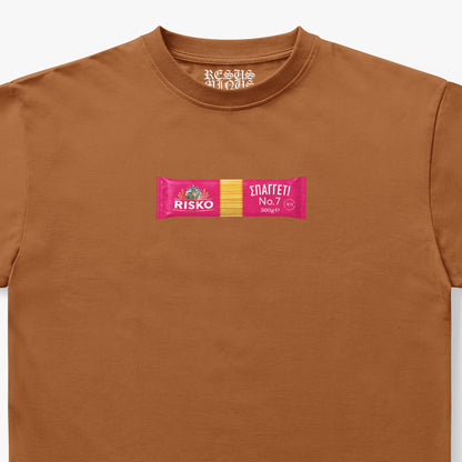 RISKO T-SHIRT LIGHT BROWN