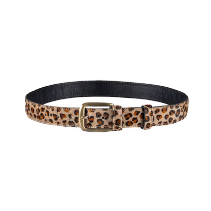 RM Cavallo Leopard Beige 4cm Belt